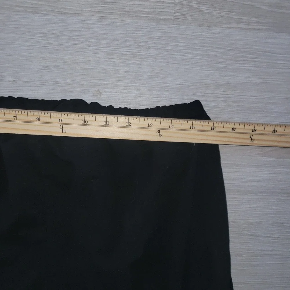 J Jill WearEver Collection Black Wide Leg Ponte Knit Pants M officecore‎ comfy